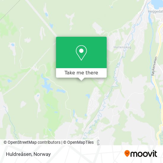 Huldreåsen map