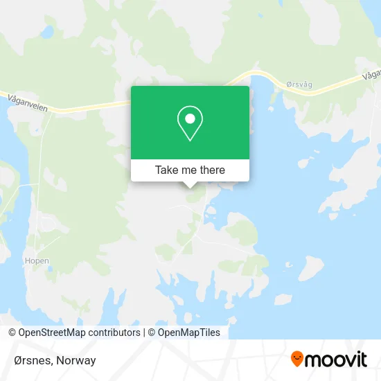 Ørsnes map