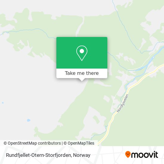 Rundfjellet-Otern-Storfjorden map