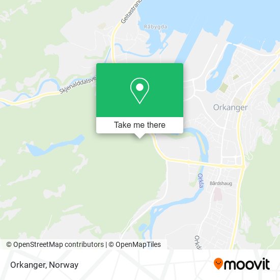 Orkanger map