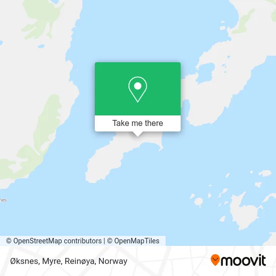 Øksnes, Myre, Reinøya map