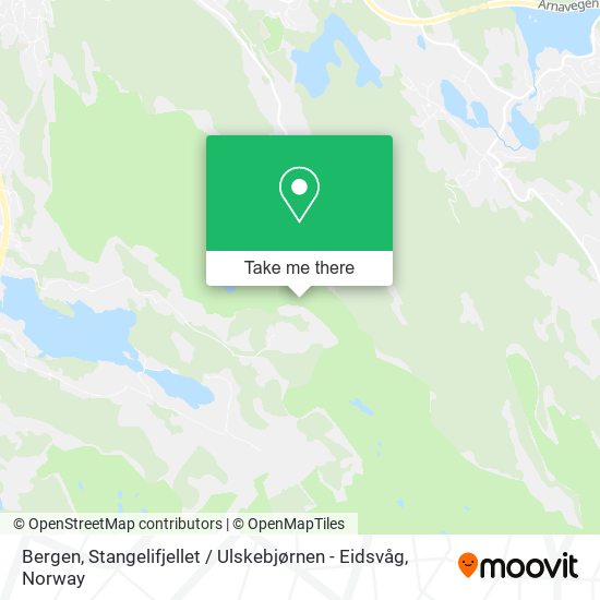 Bergen, Stangelifjellet / Ulskebjørnen - Eidsvåg map