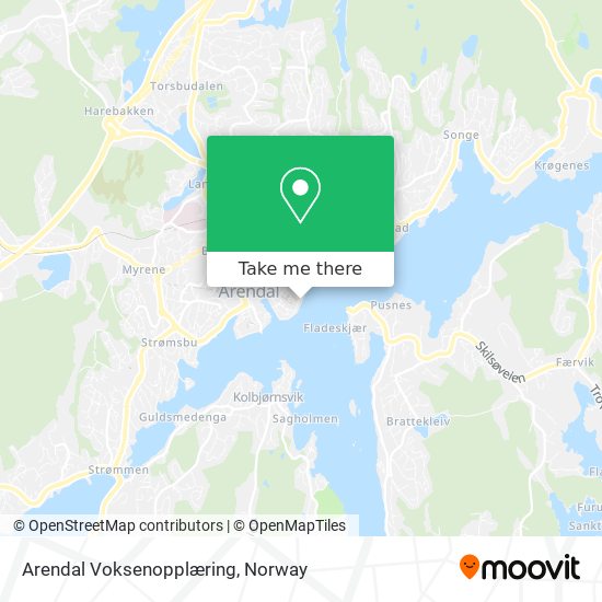 Arendal Voksenopplæring map