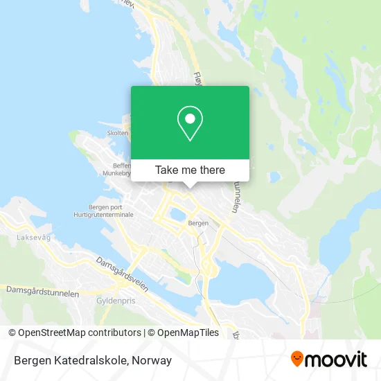 Bergen Katedralskole map