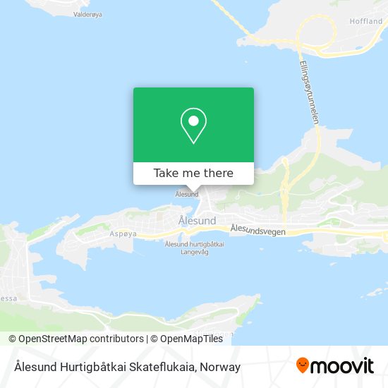 Ålesund Hurtigbåtkai Skateflukaia map
