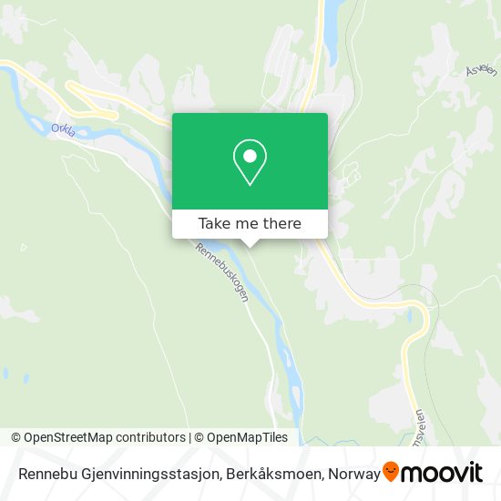 Rennebu Gjenvinningsstasjon, Berkåksmoen map