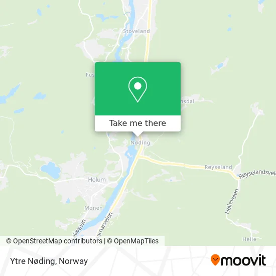 Ytre Nøding map