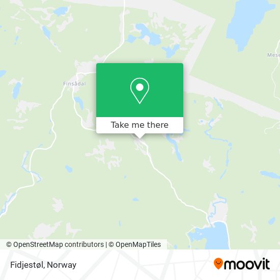 Fidjestøl map