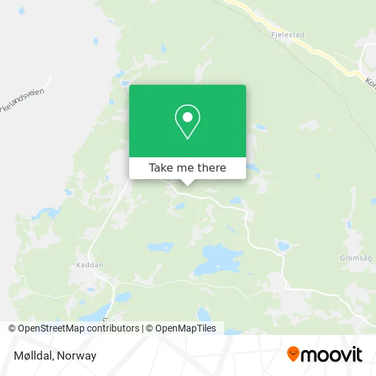Mølldal map