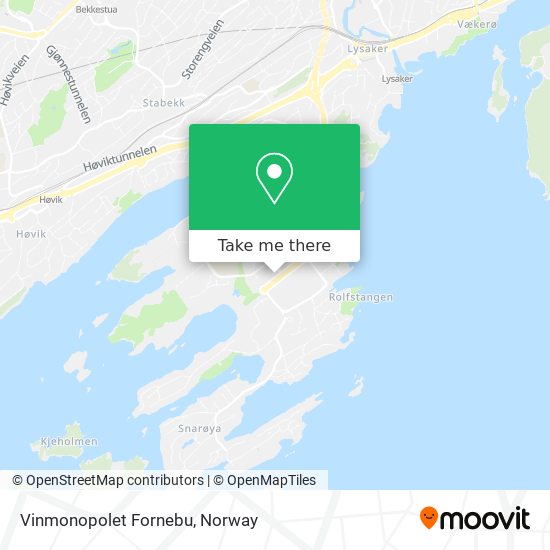 Vinmonopolet Fornebu map