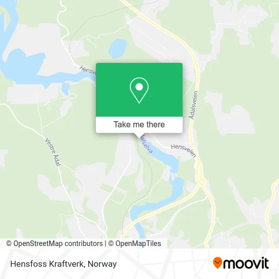 Hensfoss Kraftverk map