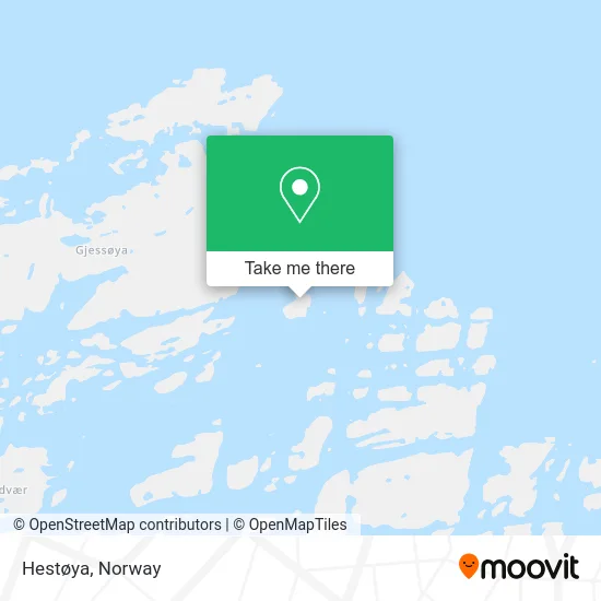 Hestøya map
