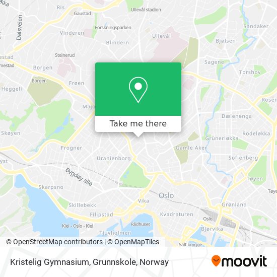 Kristelig Gymnasium, Grunnskole map