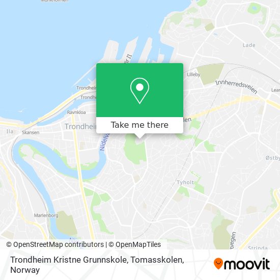 Trondheim Kristne Grunnskole, Tomasskolen map