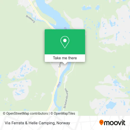 Via Ferrata & Helle Camping map