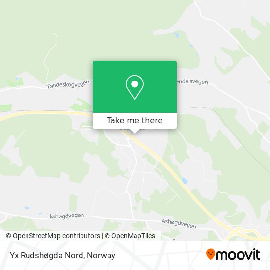 Yx Rudshøgda Nord map