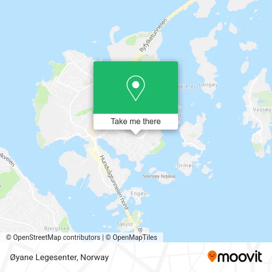 Øyane Legesenter map
