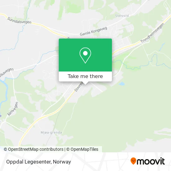 Oppdal Legesenter map
