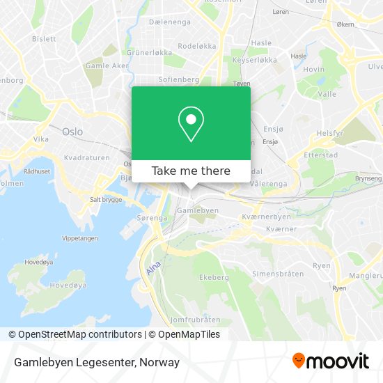 Gamlebyen Legesenter map