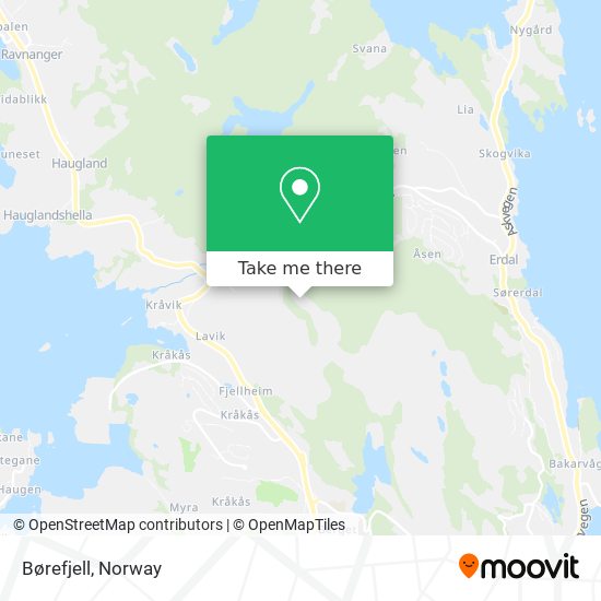 Børefjell map