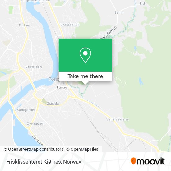 Frisklivsenteret Kjølnes map