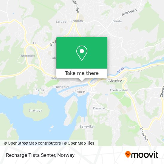 Recharge Tista Senter map