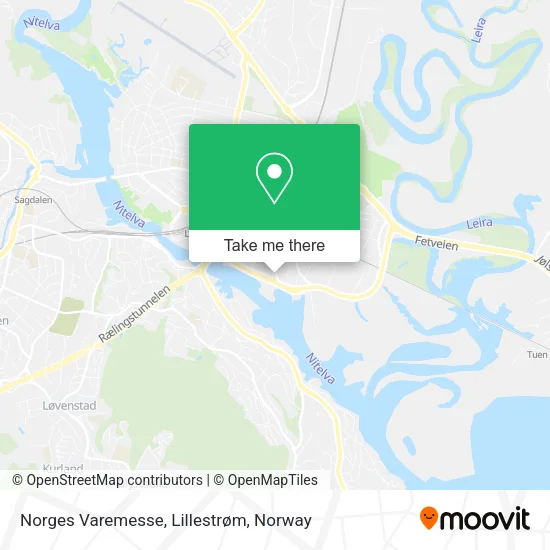 Norges Varemesse, Lillestrøm map