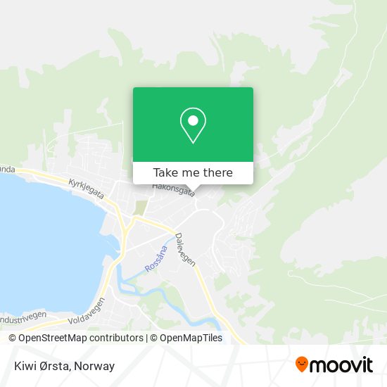 Kiwi Ørsta map