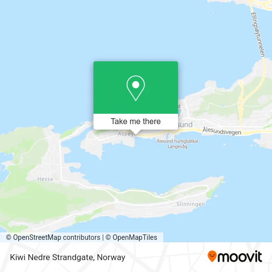 Kiwi Nedre Strandgate map