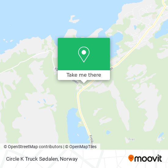 Circle K Truck Sødalen map