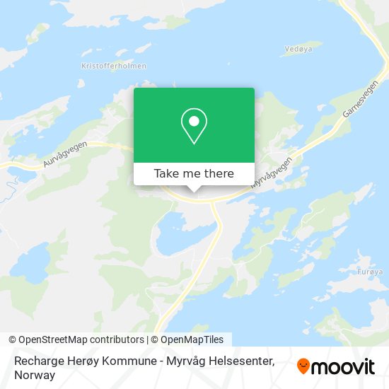 Recharge Herøy Kommune - Myrvåg Helsesenter map