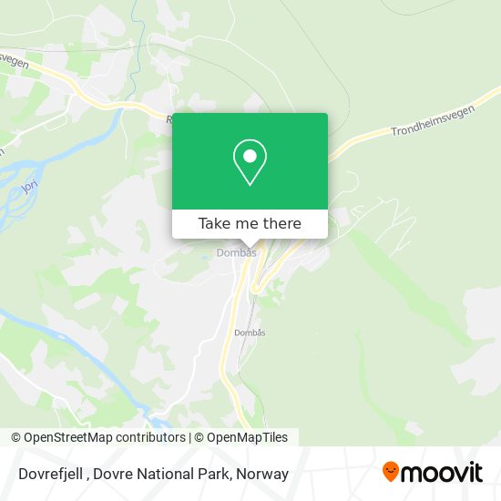 Dovrefjell , Dovre National Park map