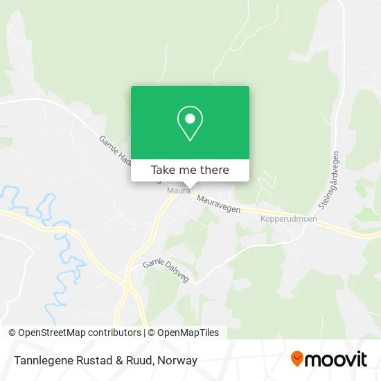Tannlegene Rustad & Ruud map