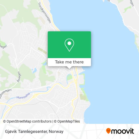 Gjøvik Tannlegesenter map