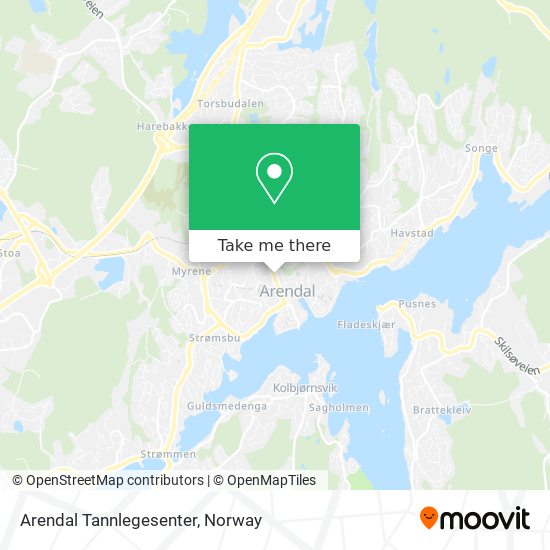 Arendal Tannlegesenter map