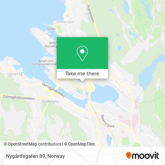 Nygårdsgaten 89 map