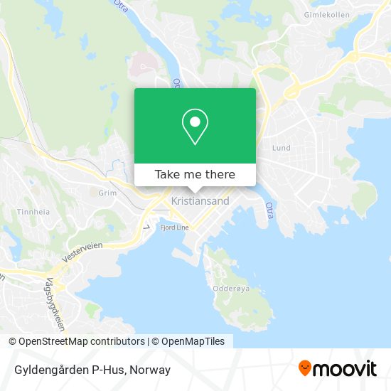 Gyldengården P-Hus map