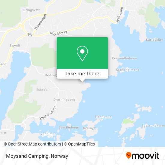 Moysand Camping map