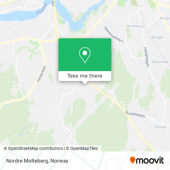 Nordre Molteberg map