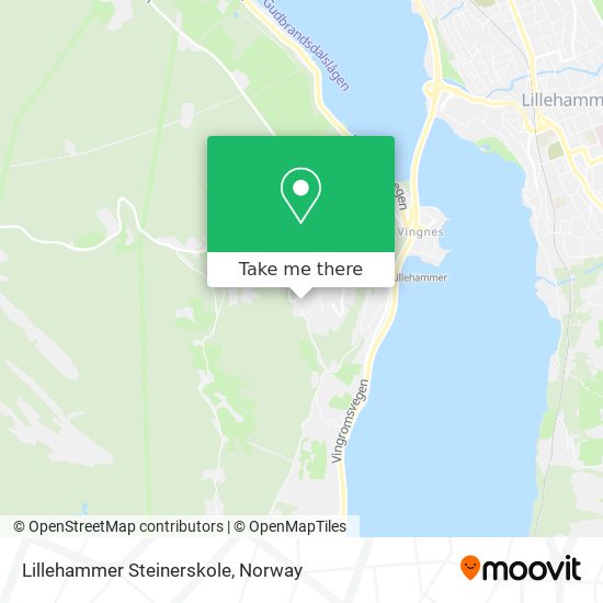 Lillehammer Steinerskole map