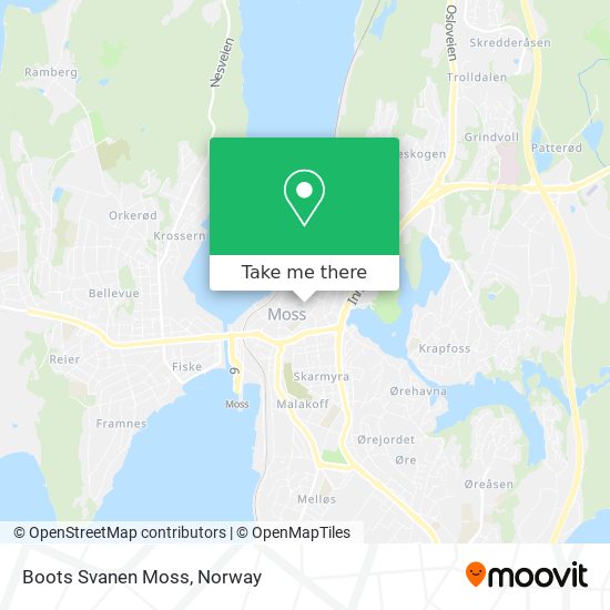 Boots Svanen Moss map