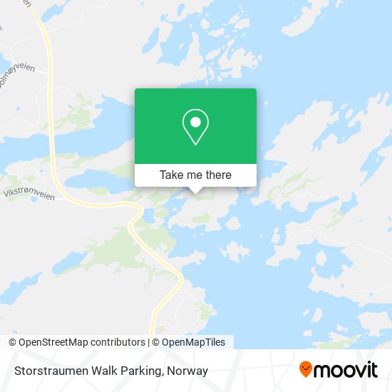 Storstraumen Walk Parking map