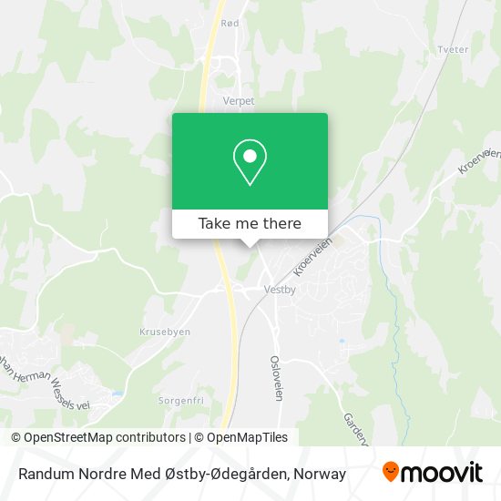 Randum Nordre Med Østby-Ødegården map