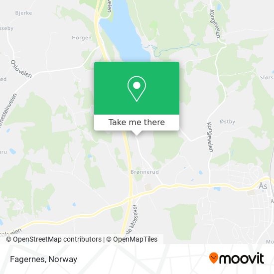 Fagernes map