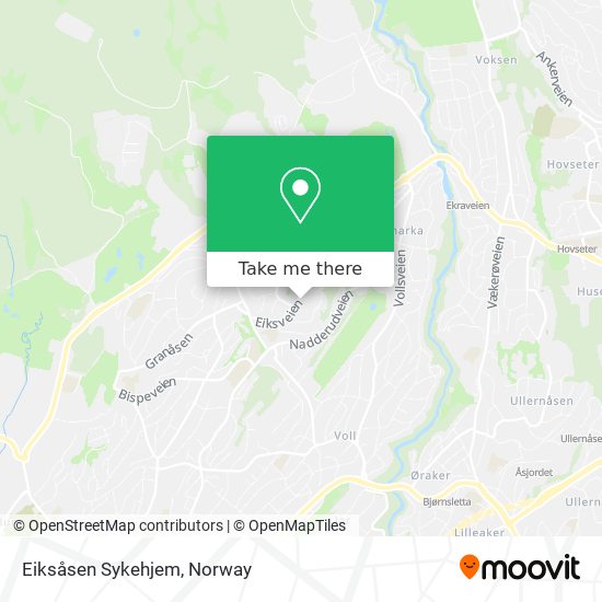 Eiksåsen Sykehjem map