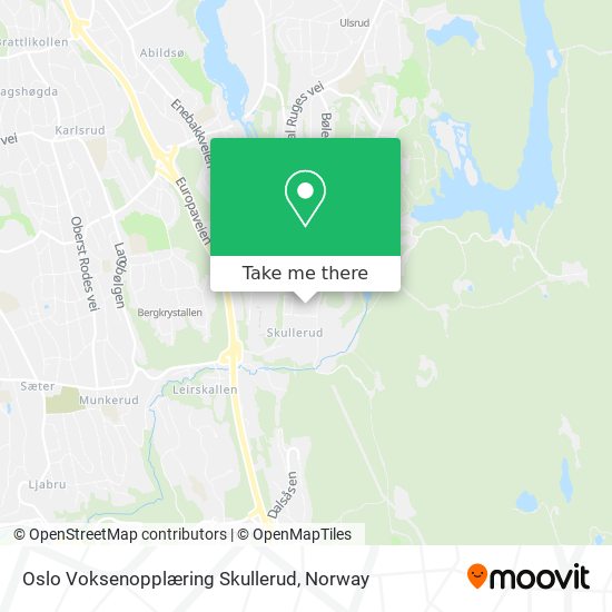 Oslo Voksenopplæring Skullerud map