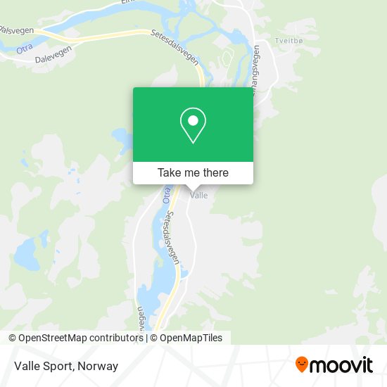 Valle Sport map