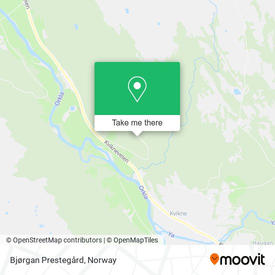 Bjørgan Prestegård map