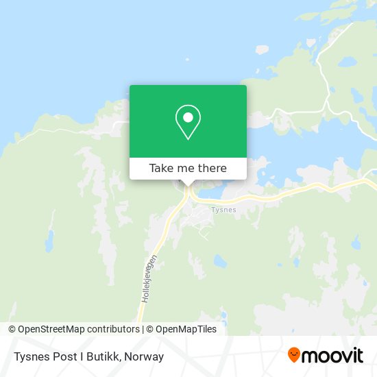 Tysnes Post I Butikk map