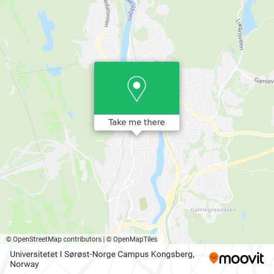 Universitetet I Sørøst-Norge Campus Kongsberg map